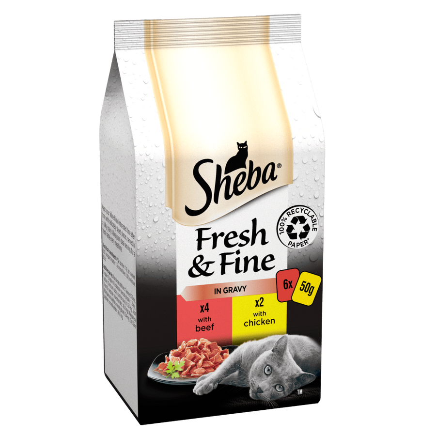 Sheba wet food beef chicken