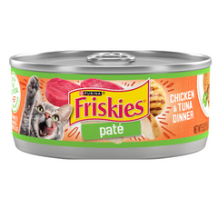 Friskies Paté Chicken & Tuna For Adult Wet Food - 156gm