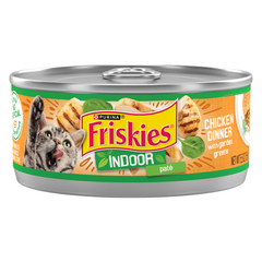 Friskies Pate Chicken Dinner & Garden Greens Wet Cat Food - 156gm