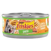 Friskies Pate Liver & Chicken Adult & Kittens Wet Cat Food - 156gm