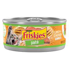Friskies Pate Liver & Chicken Adult & Kittens Wet Cat Food - 156gm
