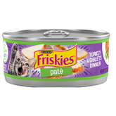 Friskies Pate Turkey & Giblets Adult & Kittens Wet Cat Food - 156gm