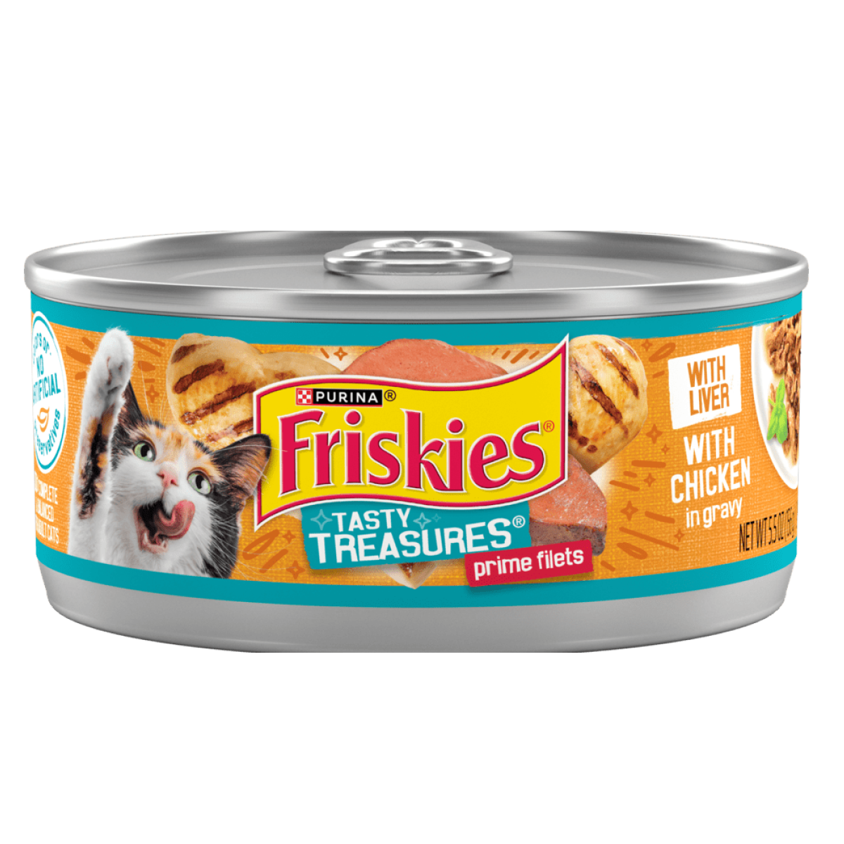 Purina Friskies Chicken & Liver In Gravy Wet Cat Food - 156gm