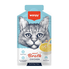 Wanpy Meat Broth Wet Food With Chicken - 50G