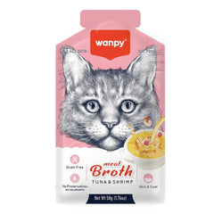 Wanpy Meat Broth Wet Food With Tuna & Shrimp - 50G