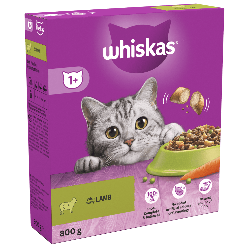whiskas dry food lamb