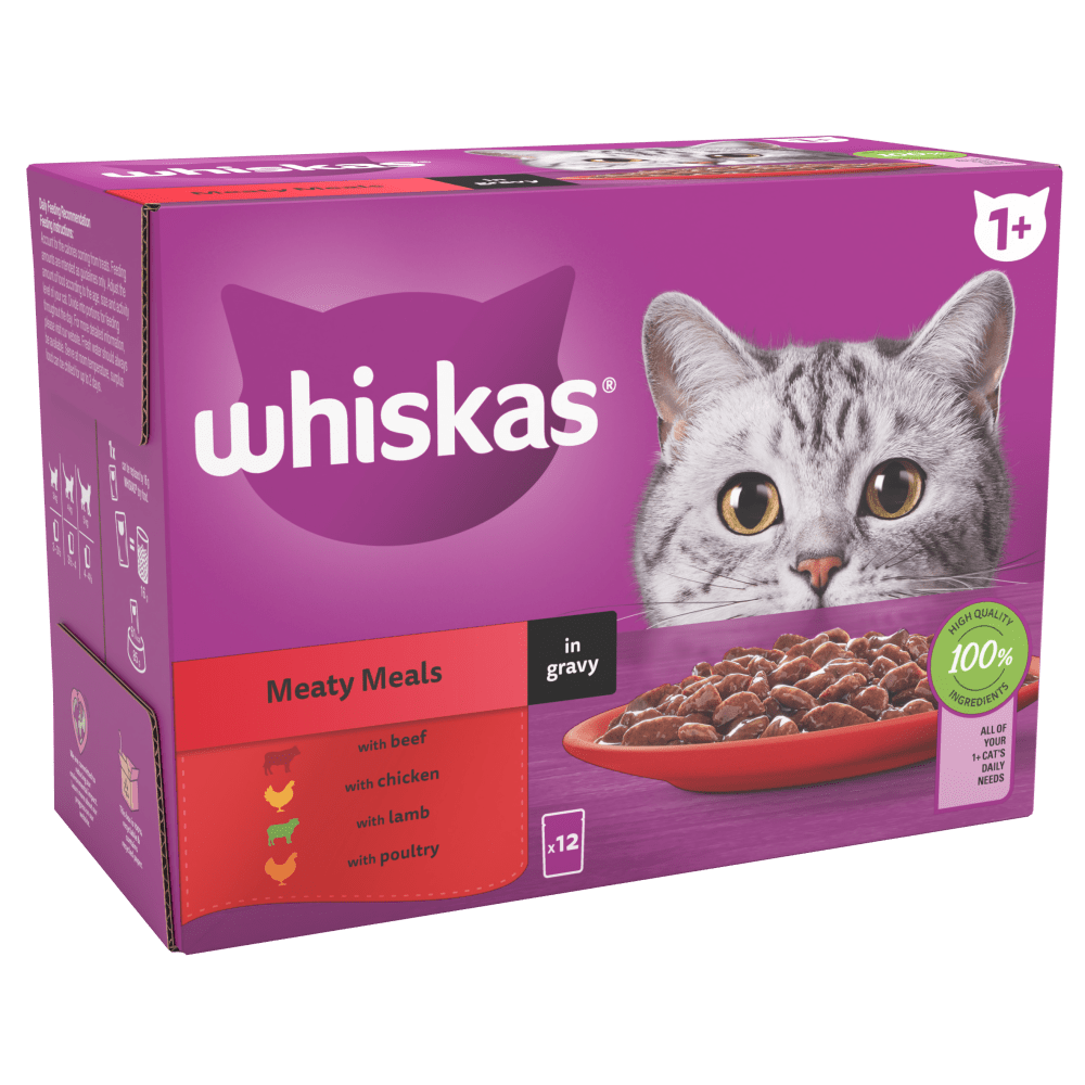whiskas meaty meals gravy adult
