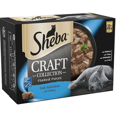 Sheba Craft Collection Fish Selection In Gravy Adult Cat Wet Food - (12x85G)