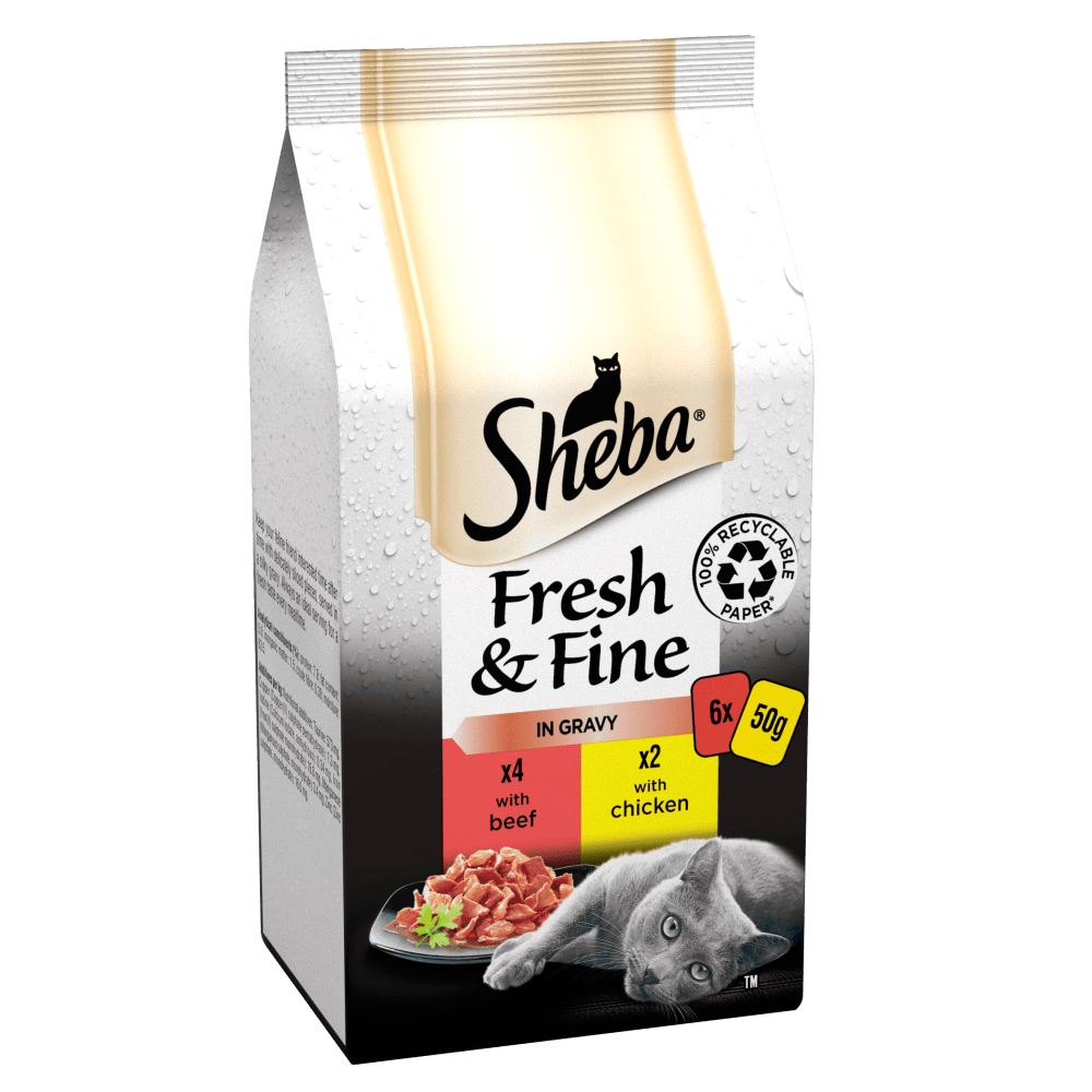 Sheba wet food beef chicken