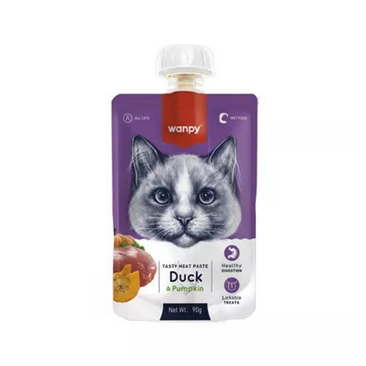 wanpy cat treats duck