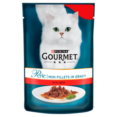 gourmet beef cat food