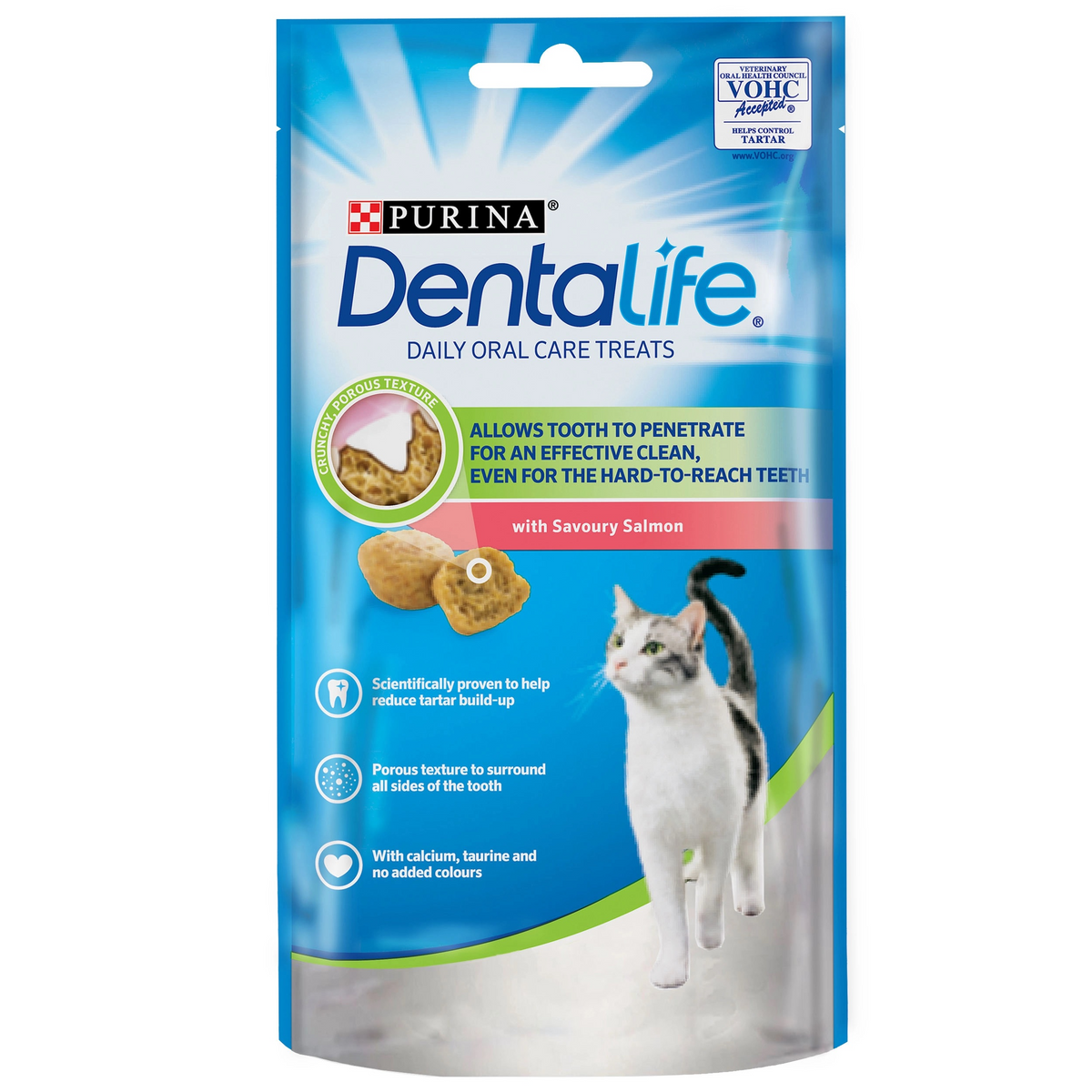 Purina Dentalife Adult Cat Treats With Salmon - 40g