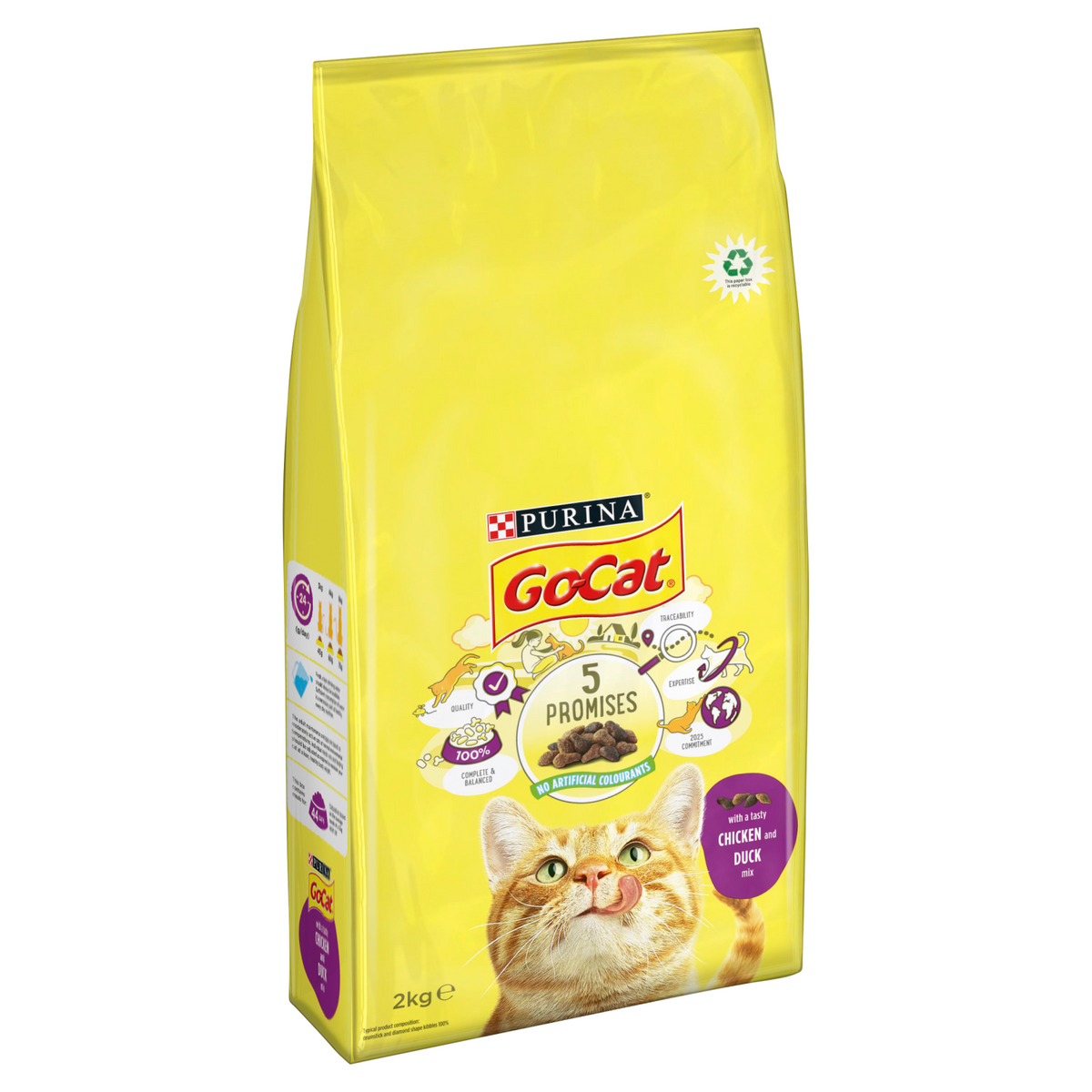 Go Cat Adult Cat Dry Food WIth Chicken And Duck - 2kg