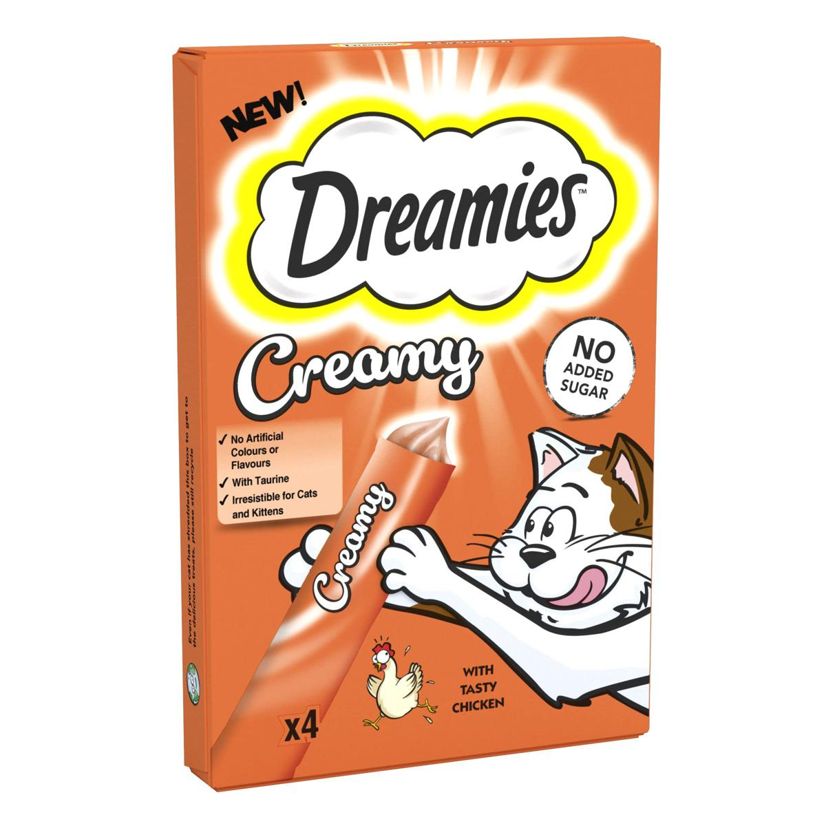 dreamies creamy cat treats chicken