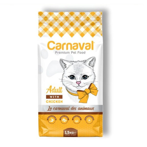 Carnaval Adult Cat Dry Food With Chicken - 1.5KG