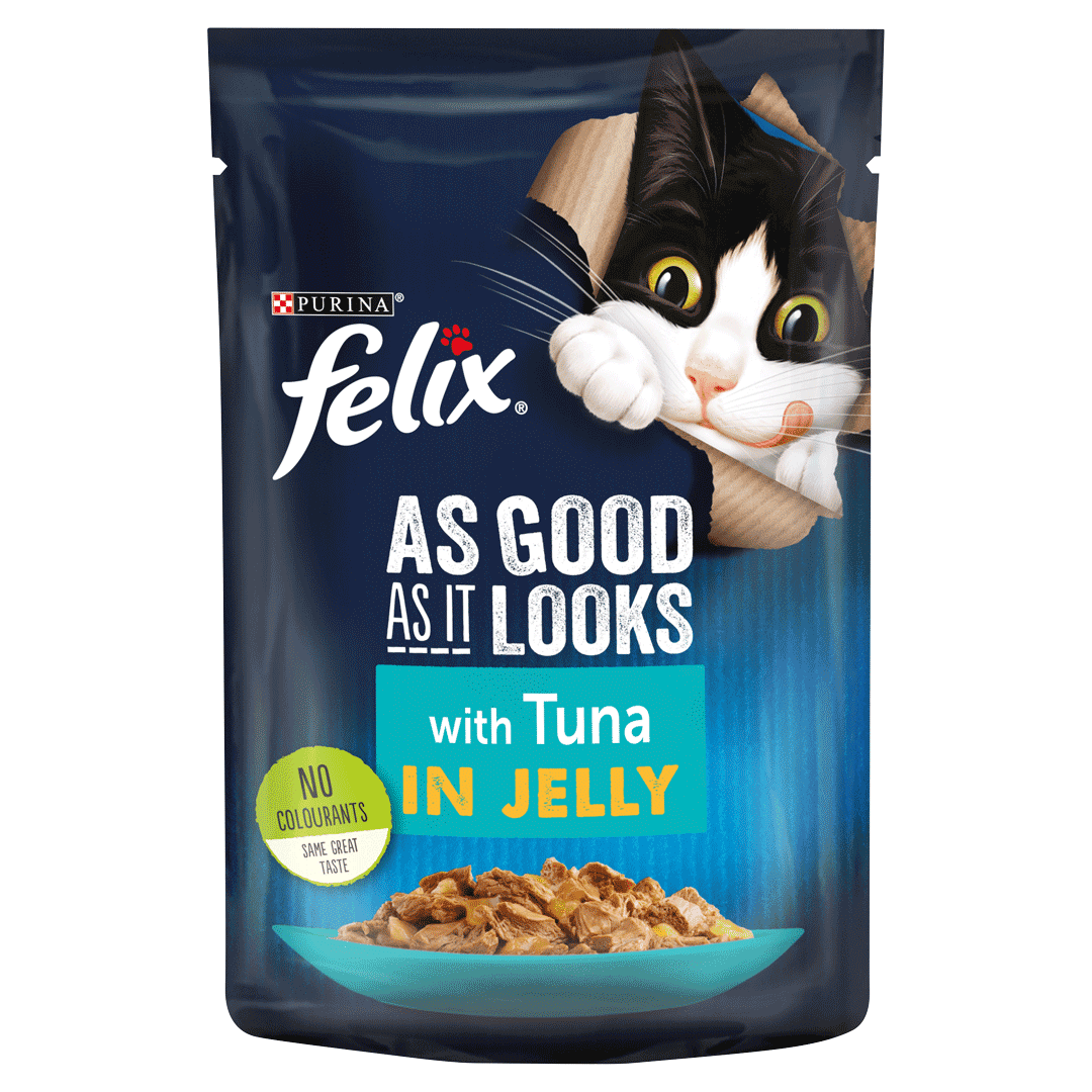 Felix As Good As It Looks Adult Cat Wet Food With Tuna  Jelly - 100G