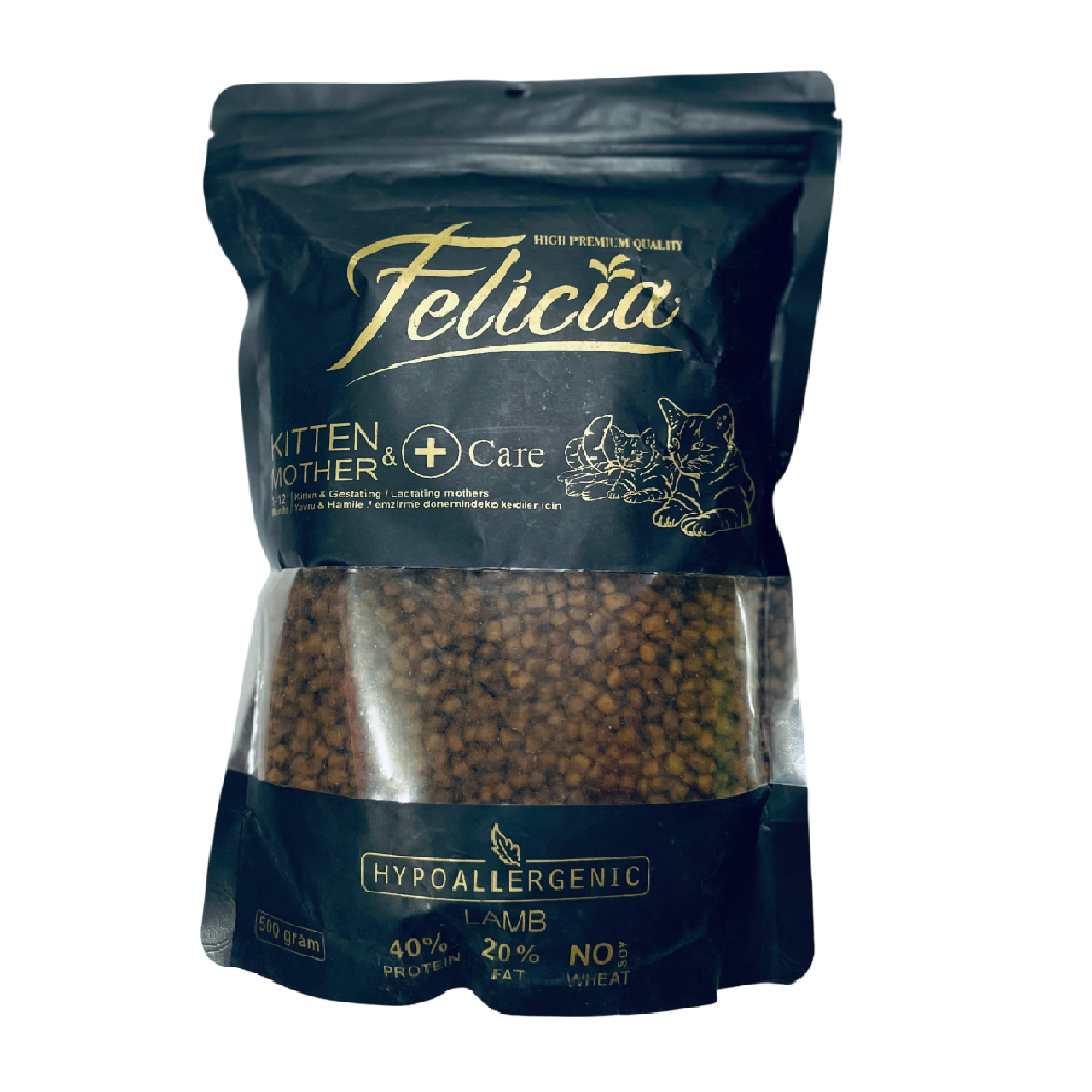 Felicia Mother & kitten Food With Lamb - 500G