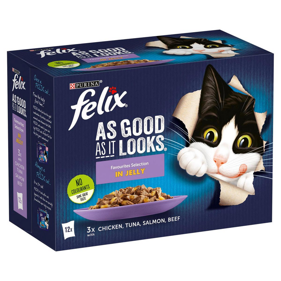 Felix Sachet Mixed/Favourites Selection In Jelly AGAIL - (12X85G)