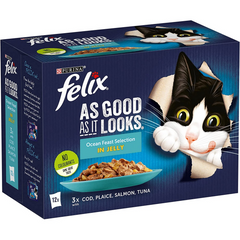 Felix Sachet Ocean Feast Selection In Jelly AGAIL - (12X85G)
