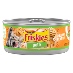 Friskies Paté Poultry Platter For Adult And Kittens Wet Food - 156gm