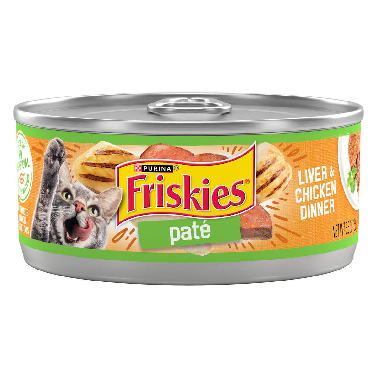 Friskies Pate Liver & Chicken Adult & Kittens Wet Cat Food - 156gm