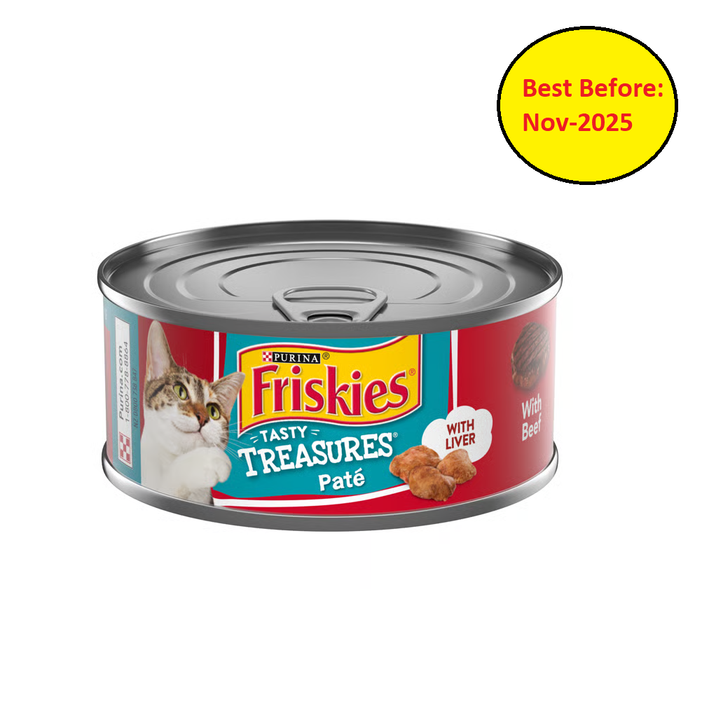  Friskies With Beef In Pate Wet Food For Adult Cat - 156G