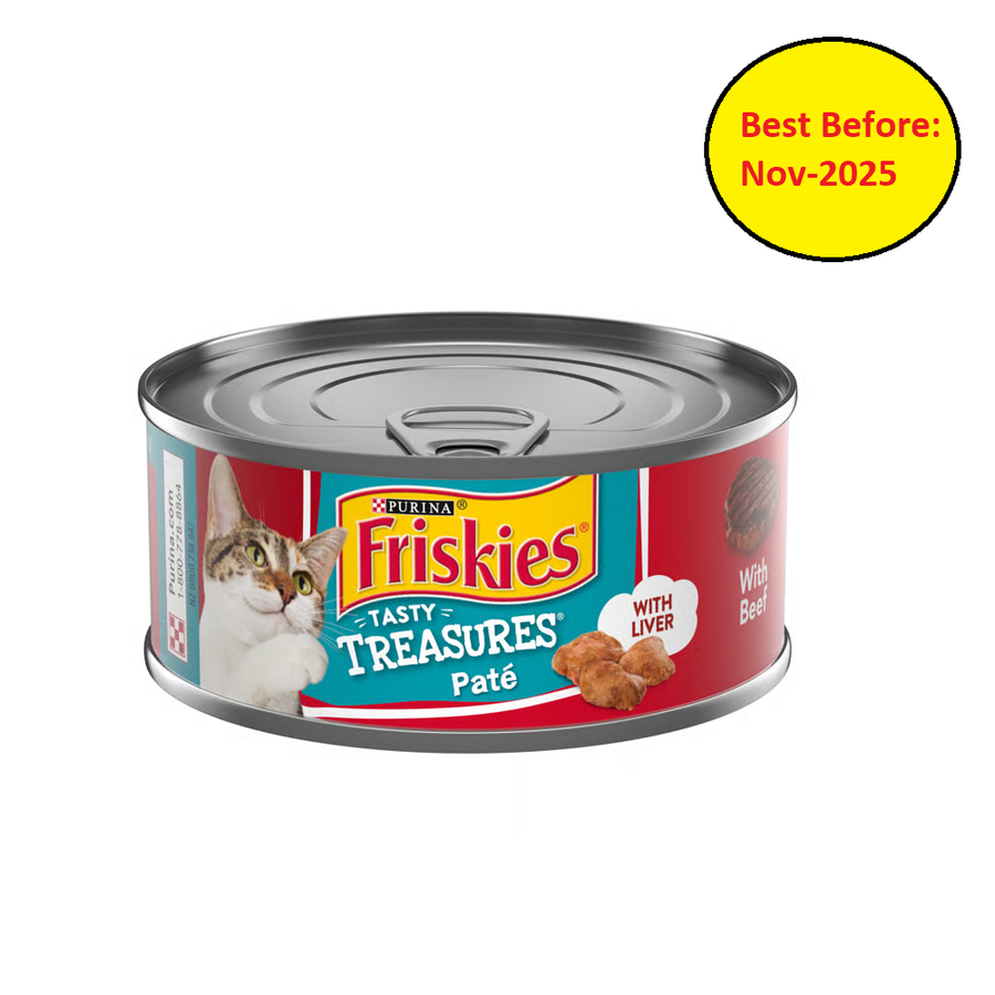  Friskies With Beef In Pate Wet Food For Adult Cat - 156G