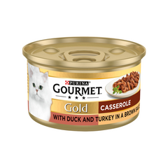 Gourmet Gold Tin Adult Cat Wet Food With Duck & Turkey - 85G