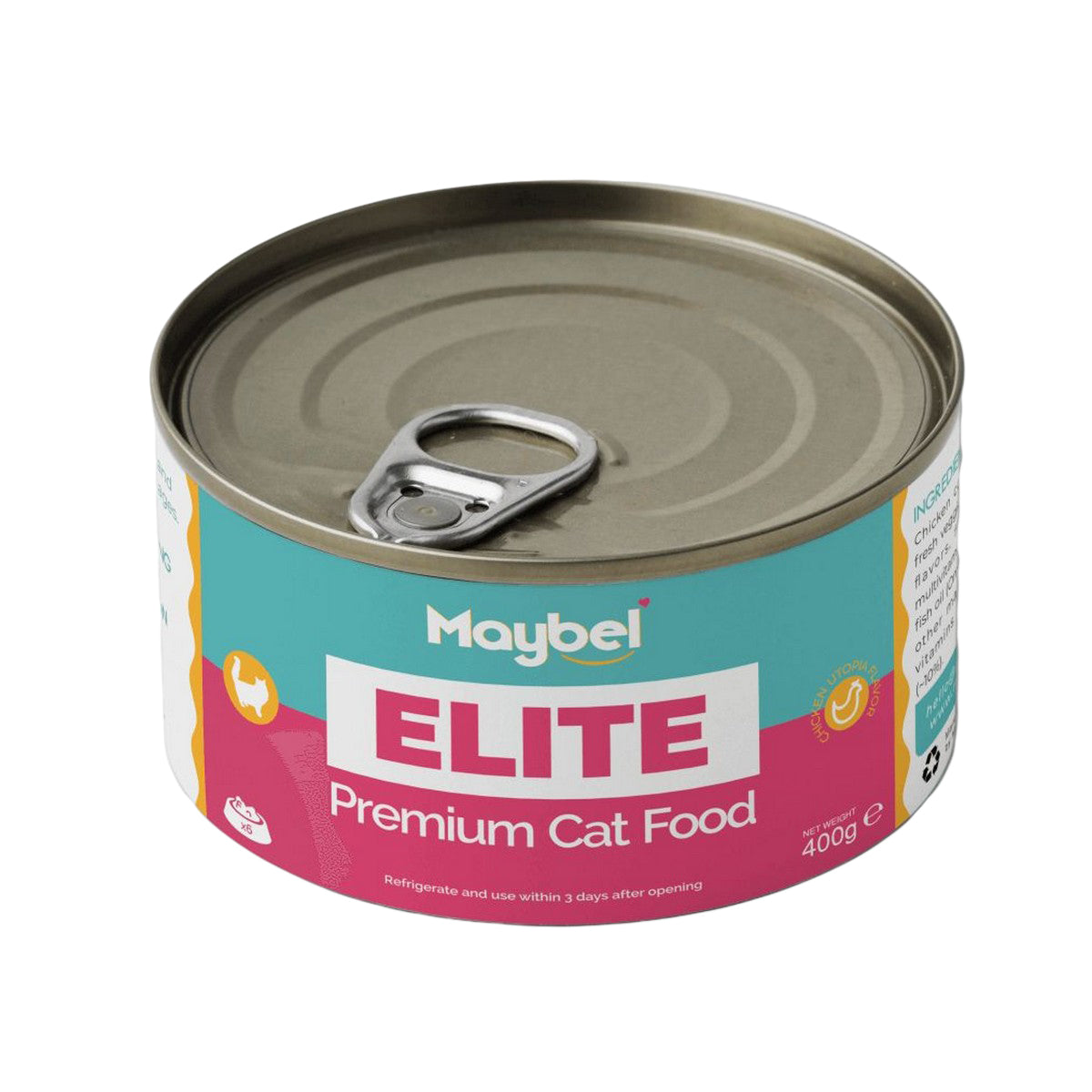 Maybel Elite Cat Wet Food With Chicken For Cat & Kittens - 400g