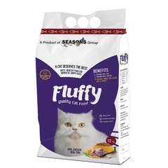 Fluffy Kitten & Adult Cat Dry Food Chicken And Fish - 1.2kg