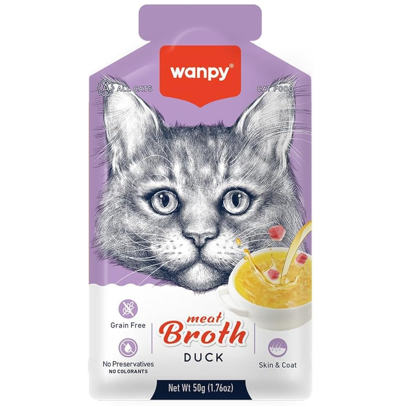 Wanpy Meat Broth Wet Food With Salmon & Tuna - 50G