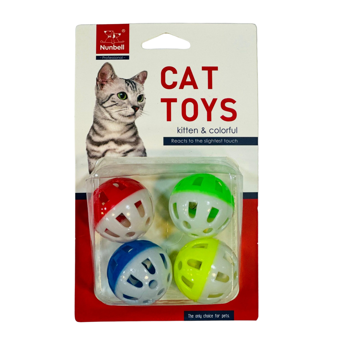 Pack Of 4 Cat Balls Toy For Cats And Kittens