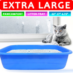 Paw Comfort Extra Large Litter Tray For Cats & Puppies - Random Colors