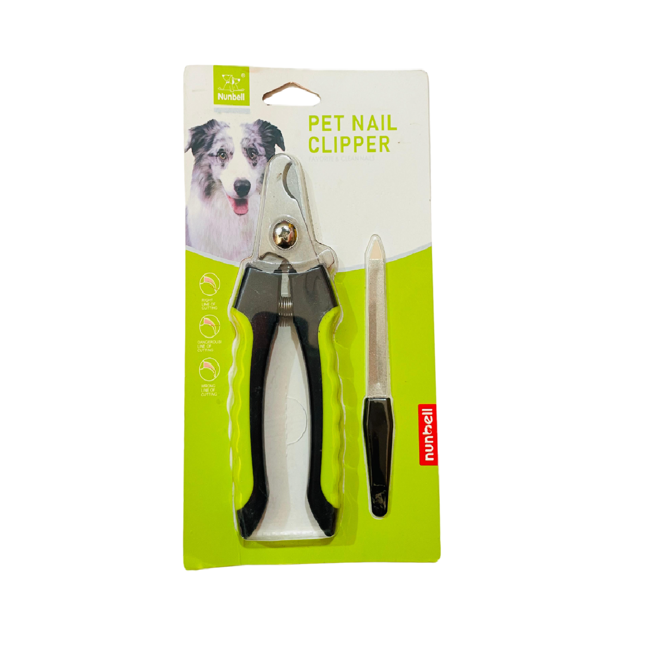 Nunbell Nail Clipper For Adult Dogs (Large) - Random Color