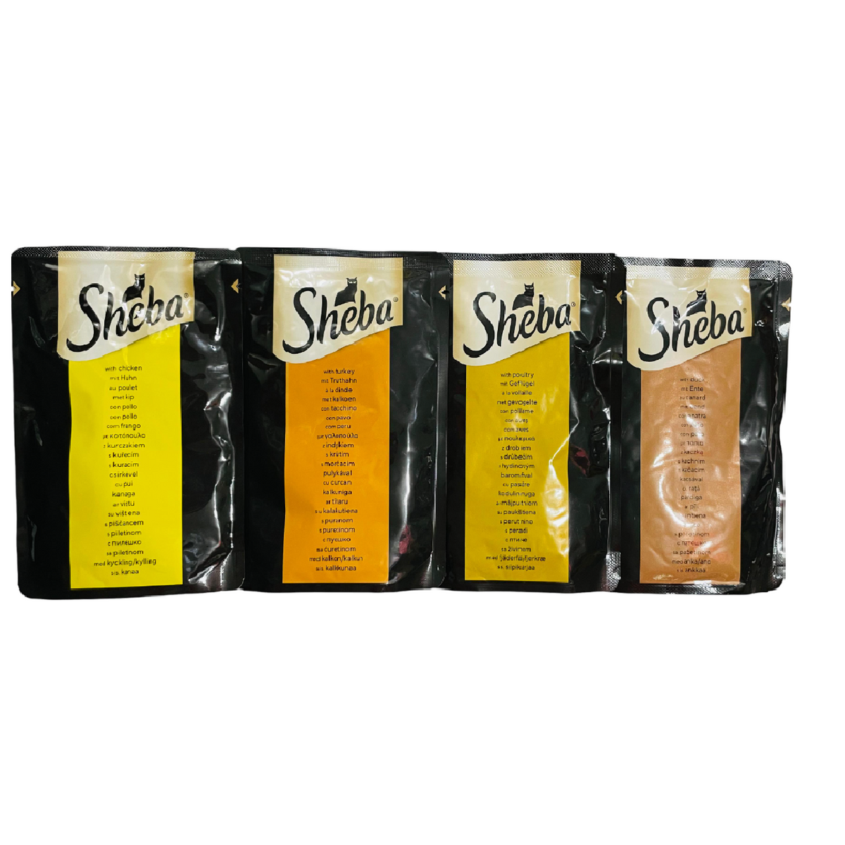 Sheba Adult Cat Wet Food Poultry Selection in Jelly - (Pack Of 4x85GM)