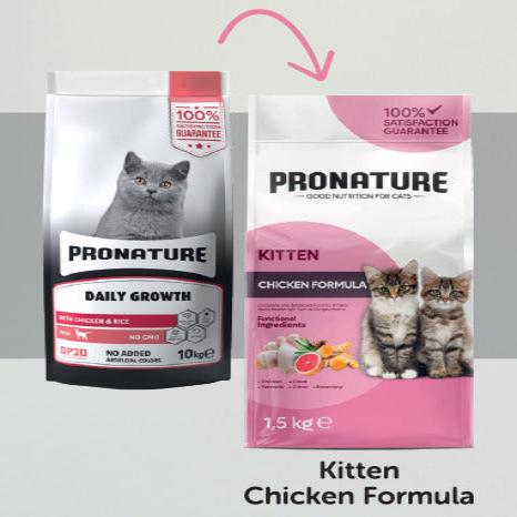 Pronature Kitten Dry Food With Chicken & Rice - 1.5Kg