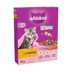 Whiskas 2-12 Months Kitten Dry Food Box With Chicken - 300G