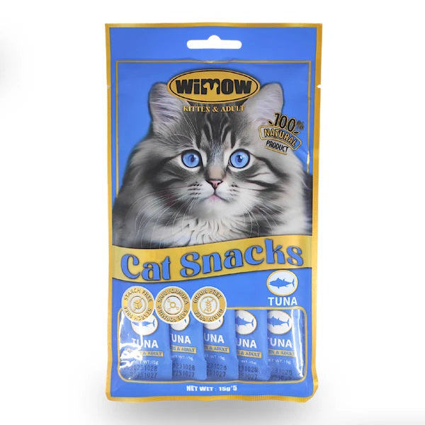 Wimow Creamy Treats For Cats & Kittens With Tuna Flavor - 5 sticks Pack