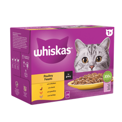 whiskas pouches poultry gravy