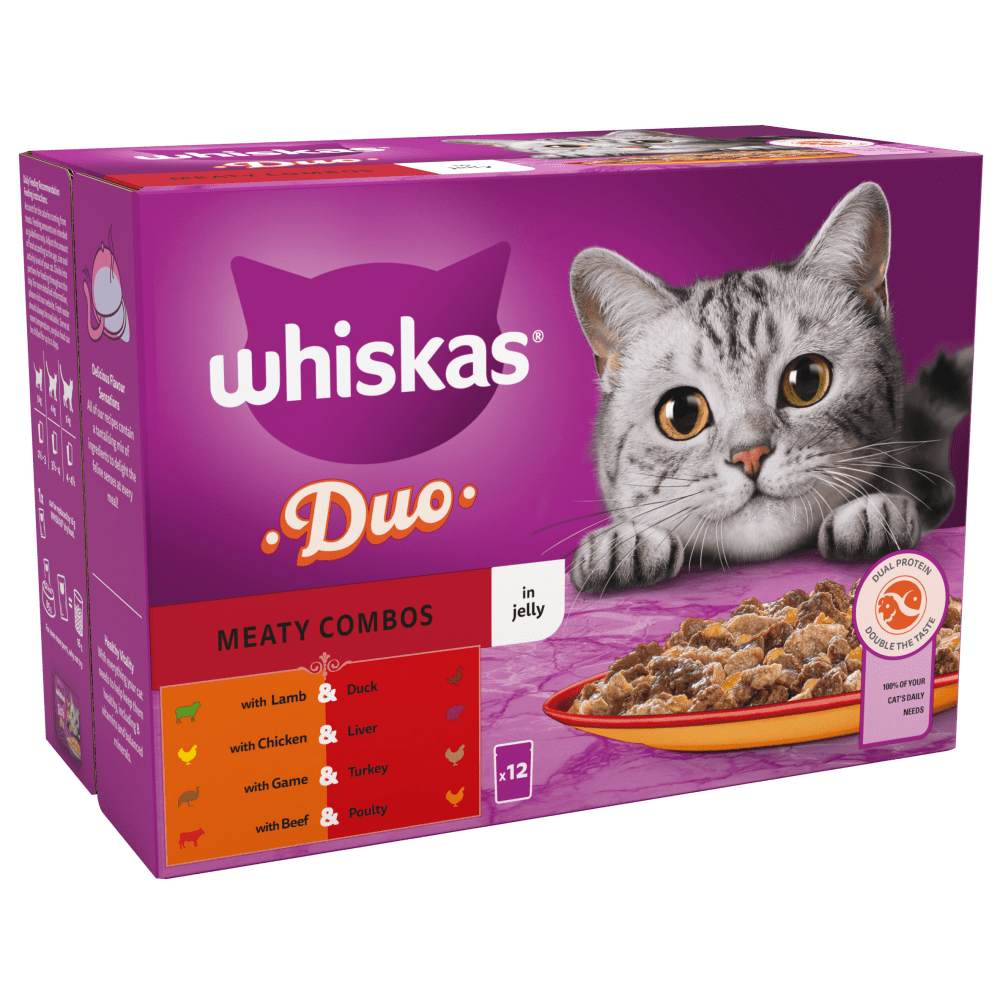 whiskas meaty combos wet food