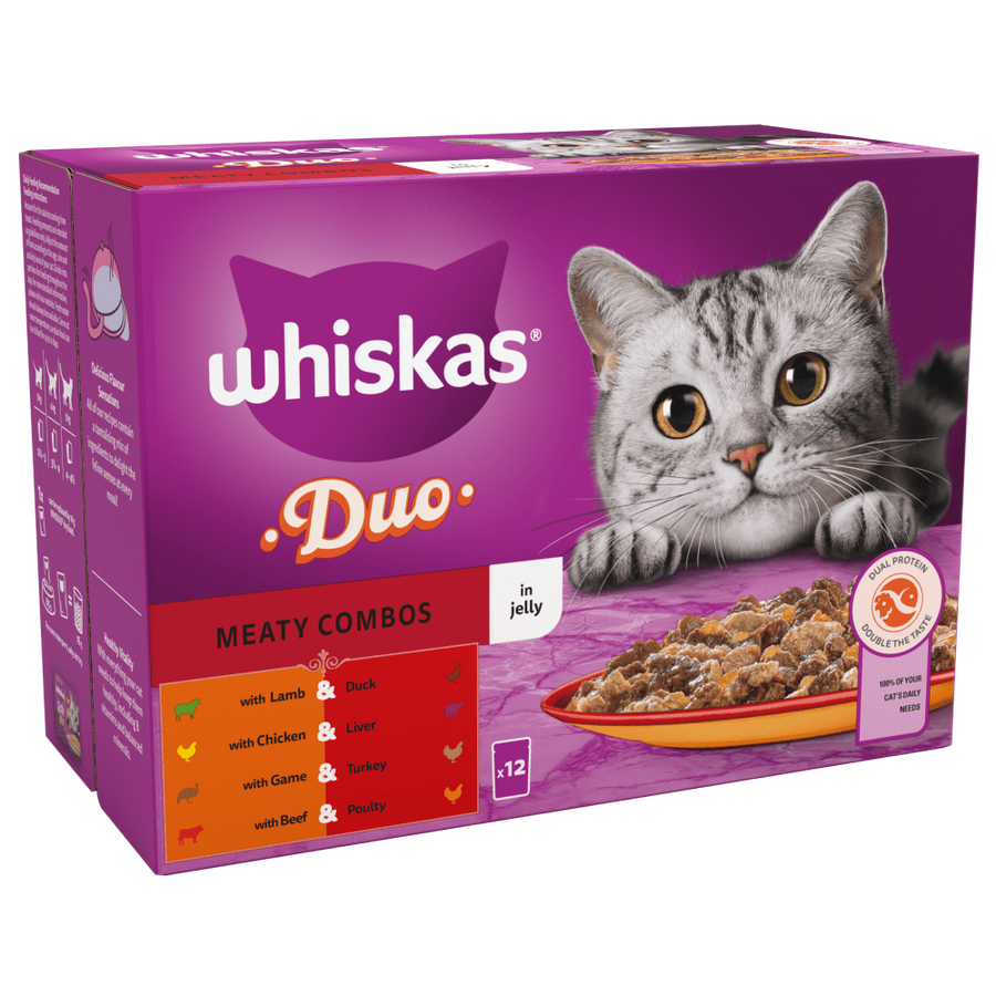 whiskas meaty combos wet food