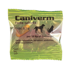 caniverm tablet deworming cat