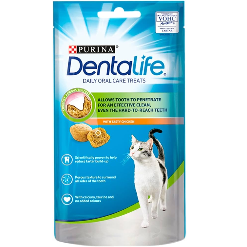 Purina Dentalife Adult Cat Treats With Chicken - 40g