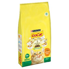 Go Cat Adult Dry Food With Chicken, Turkey And Vegetables - 2kg