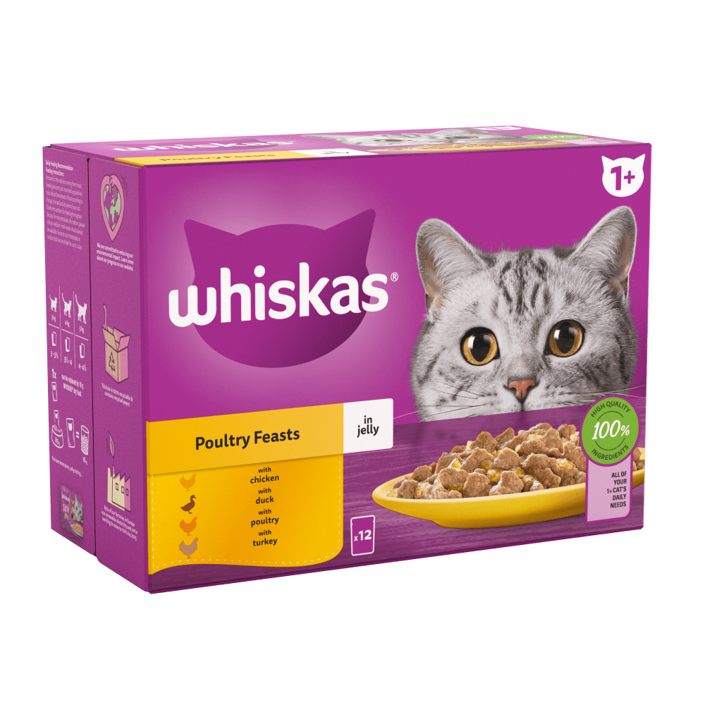 whiskas poultry jelly pouches