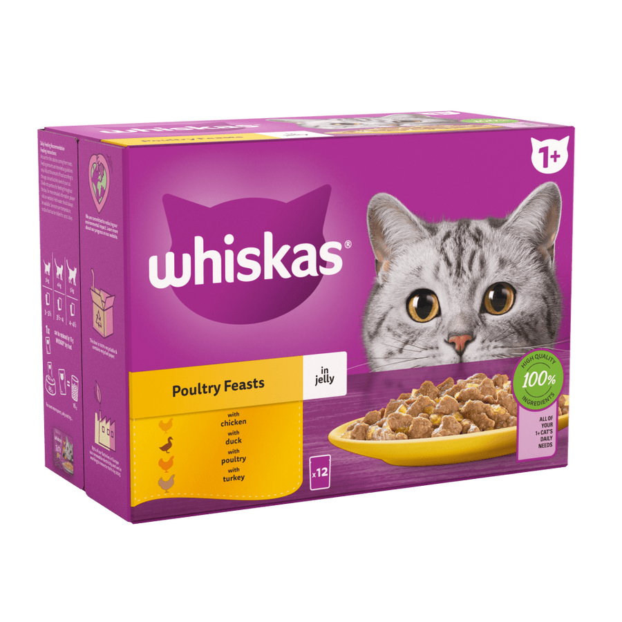 whiskas poultry jelly pouches