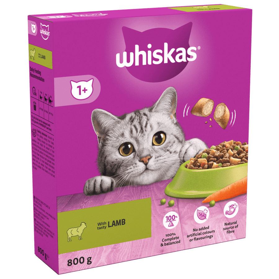 whiskas dry food lamb
