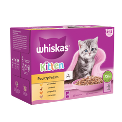 whiskas kitten poultry pouches