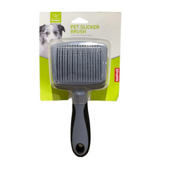 Push Button Grooming Brush Steel Bristles For Dogs And Cats High Quality