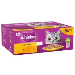 whiskas poultry pack of 80